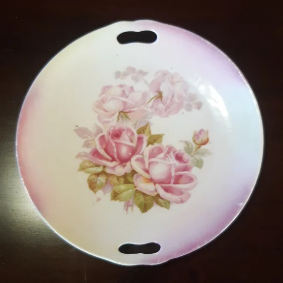 Germany Cake Plate Roses - Picture 2 of 12